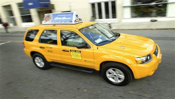 A taxi cab is shown in this file image provided by sister station WABC in New York.