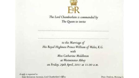 In this photo taken Wednesday, Feb. 16, 2011 at Buckingham Palace in London, invitation to the wedding of Prince William and Kate Middleton is shown before posting them to the lucky guests who will be present at the April 29, 2011 royal wedding to be held in Westminster Abbey. (AP Photo/PA, John Stillwell, POOL)