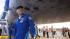 Commander Chris Ferguson walks under space...