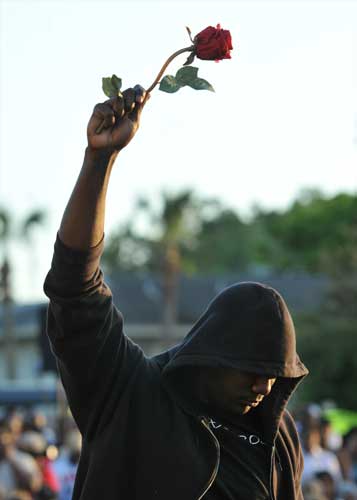 A group gathered for a march and protest Friday...