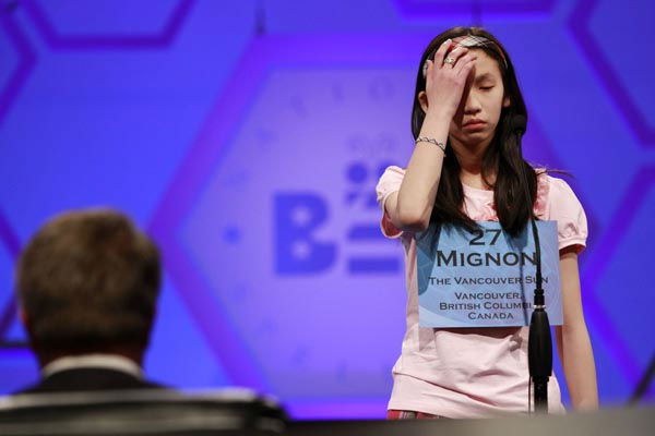 Snigdha Nandipati, 14, of San Diego, right, and...