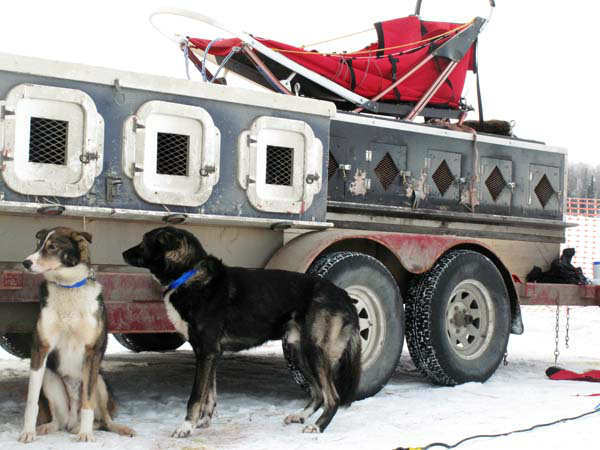 The 2004 Iditarod champion Mitch Seavey leaves...