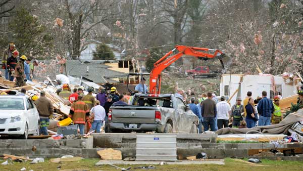 The Harrisburg, Ill., neighborhood where six...