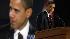 President-elect Barack Obama walks on stage to deliver his victory speech at his election night party at Grant Park in Chicago, Tuesday night, Nov. 4, 2008. (AP Photo/David Guttenfelder)