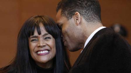 U.S. Rep. Jesse Jackson Jr. right and his wife Chicago Alderman Sandi Jackson during inaugural ceremonies for Chicago Mayor-elect Rahm Emanuel Monday, May 16, 2011 in Chicago.