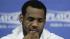 Cleveland Cavaliers forward LeBron James listens...