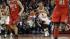 Chicago Bulls Derrick Rose controls the ball...