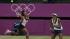 Serena Williams, left, and Venus Williams of the...