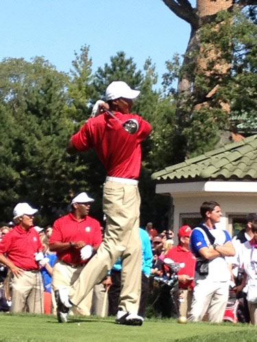 Justin Timberlake during a celebrity scramble...