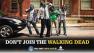 A poster for Delawares campaign to cut down on pedestrian fatalities and injuries, Dont Join the Walking Dead.