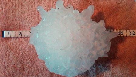 Giant hail stone
