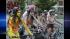 Cyclist make their way through the streets of...
