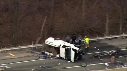 Initial reports indicate one of the vehicles caught fire.