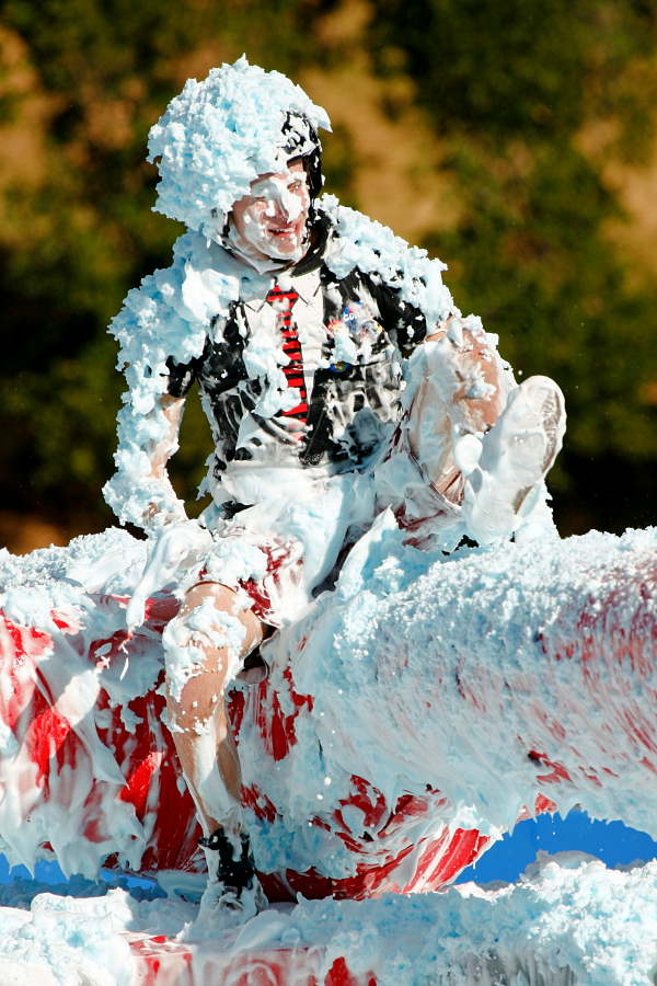 The big balls were not kind to this guy during...