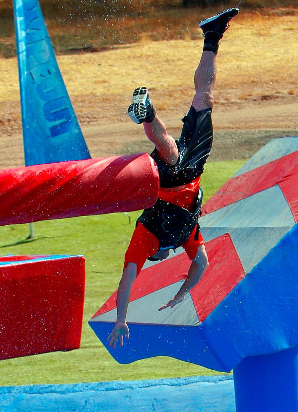 The big balls were not kind to this guy during...