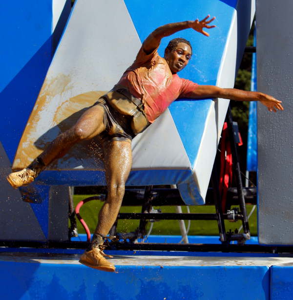 The big balls were not kind to this guy during...