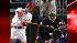 Philadelphia Phillies Cliff Lee singles off Los...
