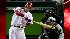 Philadelphia Phillies Raul Ibanez singles to...