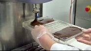 Making chocolate treats at Chocomize.