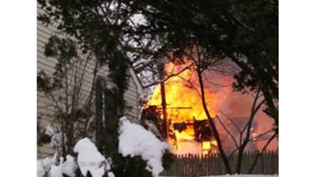 Pictures of fatal house fire in Pine Hill, New Jersey, on Saturday, February 13, 2010. Photos sent in by Action News viewer.