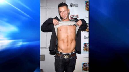 Mike The Situation Sorrentino arrives to the Jersey Shore Soundtrack Release Party in New York, Tuesday, July 13 2010.