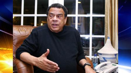 ** FILE ** In this Feb. 5, 2008 file photo, Andrew Young is shown at his home in Atlanta. (AP Photo/W.A. Harewood, file )