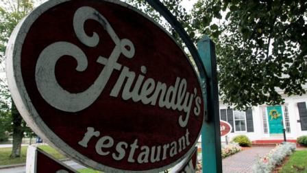 Friendlys restaurant is seen in Freeport, Maine on Wednesday, Oct. 5, 2011. The parent company of the Friendlys restaurant chain is filing for Chapter 11 bankruptcy protection and says it has already closed 63 of its stores.