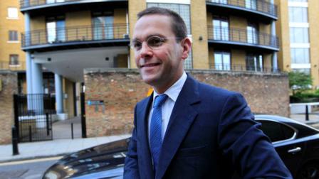 Chief executive of News Corporation Europe and Asia, James Murdoch arrives at News International headquarters in London, Tuesday, July 19, 2011.