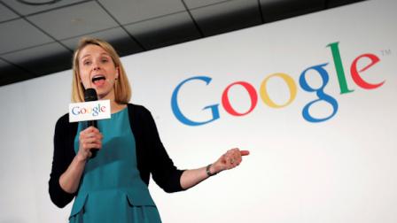 Google Inc. Vice President Marissa Mayer speaks to foreign and local media during a press conference in Taipei, Taiwan, Tuesday, June 23, 2009. (AP Photo/Wally Santana)