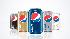 Pepsi cans with new logo