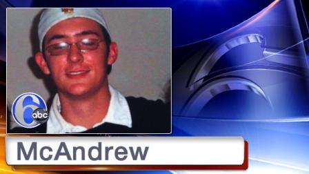 Police tell Action News Joseph McAndrew Jr. has been charged with the stabbing deaths of his mother, father, and twin brother.