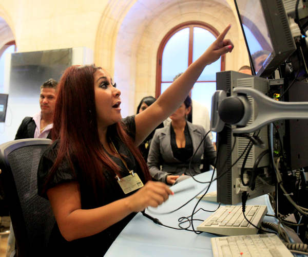Cast member Deena Nicole Cortese participates...
