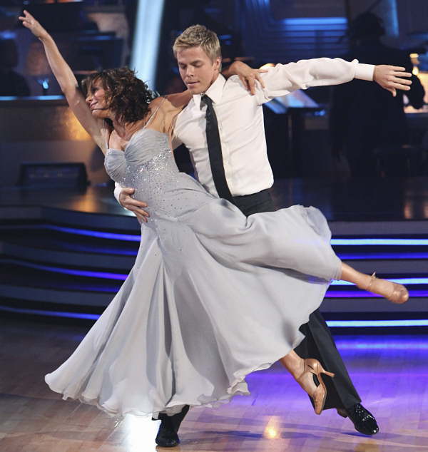 Jennifer Grey took the top scores of the night,...