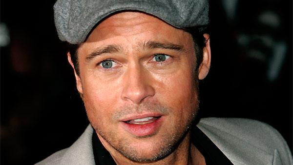 Brad Pitt attends the European premiere of Beowulf