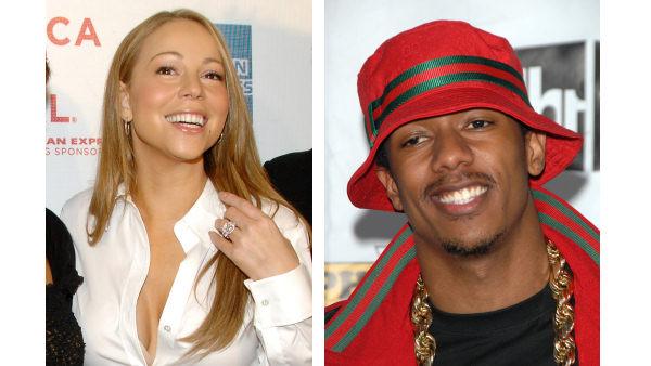 Mariah Carey at the 2008 Tribeca Film Festival, Saturday, April 26, 2008 and Actor Nick Cannon in October 2007. (AP Photos)