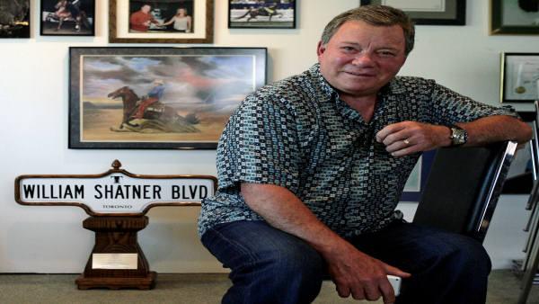 Actor William Shatner poses in his office, Wednesday, April 9, 2008, in Los Angeles. (AP Photo/Ric Francis)