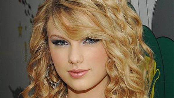 Singer Taylor Swift makes an appearance on MTVs Total Request Live in New York.
