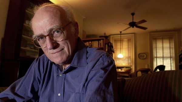 Author Donald Westlake poses in his Greenwich Village home, in the borough of Manhattan, in New York, on May 23, 2001. Westlaked died on December 31, 2008. (AP Photo/ Louis Lanzano)