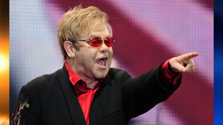 British singer Elton John performs during a concert in Zurich, Switzerland, Friday, Oct. 16, 2009. (AP Photo/Keystone, Walter Bieri)