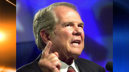 today, after a lengthy interview with a missionary who talked about helping the victims earthquake in Haiti, Rev. Pat Robertson, shown in this file photo had some interesting thoughts as to why the earthquake struck the impoverished nation.