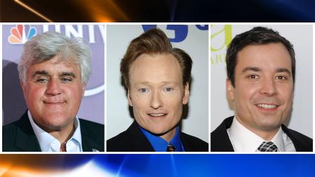 In this combo made from file photos, NBC talk show personalities, from left, Jay Leno, Conan OBrien, and Jimmy Fallon are shown. NBC decided to end the Jay Leno experiment when some of its affiliates started talking about dropping the nightly prime-time show, NBC Universal Television Entertainment Chairman Jeff Gaspin said Sunday, Jan. 10, 2010. NBC wants Leno to do an 11:35 p.m. show each night, and Gaspin has proposed moving Conan OBriens Tonight show to 12:05 a.m., and Jimmy Fallons show would start an hour later. (AP File Photos)
