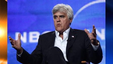 FILE - In this Aug. 5, 2009 file photo, Jay Leno speaks during the panel for The Jay Leno Show at the NBC Universal Television Critics Association summer press tour in Pasadena, Calif.