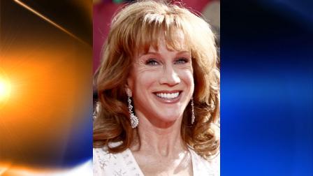 FILE - In this Sunday, Sept. 20, 2009 file photo, Kathy Griffin arrives at the 61st Primetime Emmy Awards in Los Angeles. Griffin brought her Life on the D-List show to Sarah Palins home state Friday, skewering the former Alaska governor at a raucous show in Anchorage. (AP Photo/Matt Sayles, File)
