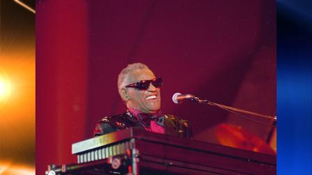 Singer Ray Charles performs at the tenth anniversary Playboy Jazz Festival at the Hollywood Bowl in Los Angeles, June 20, 1988. (AP Photo/Ira Mark Gostin)