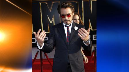 Cast member Robert Downey Jr. arrives at the premiere of Iron Man 2 at the El Capitan Theatre in Los Angeles on Monday, April 26, 2010. (AP Photo/Matt Sayles)