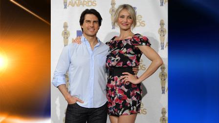 Cameron Diaz, right, and Tom Cruise are seen backstage at the MTV Movie Awards in Universal City, Calif., on Sunday, June 6, 2010. (AP Photo/Chris Pizzello)