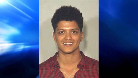In this image released by the Las Vegas Metro Police Dept., Peter Hernandez, also known as singer Bruno Mars poses for a booking photo at the Clark County Detention Center, Sunday, Sept. 19, 2010 in Las Vegas. The hit singer is facing cocaine possession charges in Las Vegas after being arrested over the weekend at the Hard Rock Hotel and Casino.