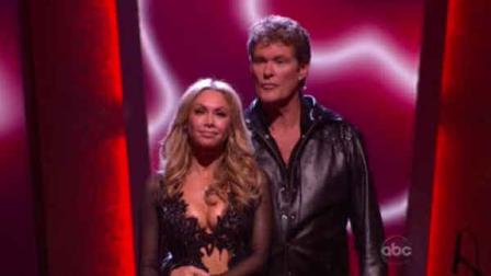 David Hasselhoff is first star to be voted off Season 11 of Dancing with the Stars.