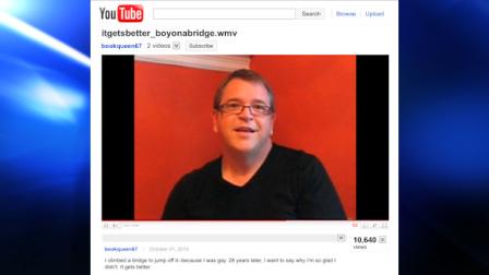 This image made Thursday, Oct. 7, 2010 shows a YouTube video made by David Valdes Greenwood for the It Gets Better project. Hundreds of people in the gay community, including Greenwood, have posted It Gets Better videos after a recent spate of suicides by teens who were believed to be victims of anti-gay bullying. (AP Photo)