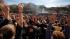 The crowd does the wave at the Rally to Restore...